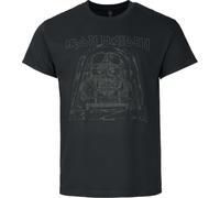 Iron Maiden ACES High V1 Homme T-Shirt Manches Courtes Noir M 100% Coton Regular/Coupe Standard