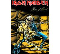 Iron Maiden Affiche Textile Flag Piece of Mind Logo Officiel Noir 70Cm X 106Cm