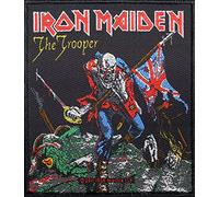 Iron Maiden Badges The Trooper Patch tissé 10 x 10 cm