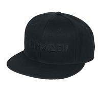 Iron Maiden Black Logo - Snapback Cap Casquette noir
