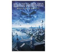 Iron Maiden Drapeau Brave New World Unisexe Multicolore 100% Polyester