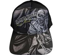 Iron Maiden - Casquette de baseball "Piece Of Mind" pour homme/femme unie RO10117 (taille unique) (Noir/Gris)