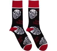 Iron Maiden - Chaussettes pour hommes/femmes unisexes RO12170 (40,5 EU - 45,5 EU) (Noir/Rouge/Blanc)