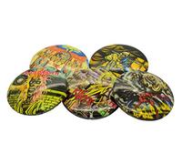 Iron Maiden Early Albums Unisexe Lot de Badges multicolore, Métal,