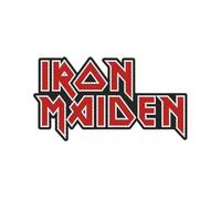 Razamataz Écusson tissé Iron Maiden – logo découpé – nouveau officiel – rouge