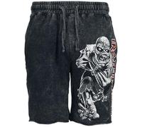Iron Maiden Eddie Homme Short Gris L 100% Coton Confortable