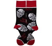 Iron Maiden Chaussettes cheville Eddie Skulls – Produit officiel sous licence – Taille Unique