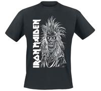 Iron Maiden Eponymous Vertical Logo Homme T-Shirt Manches Courtes Noir 3XL