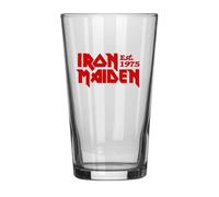 Iron Maiden Est 1957 Band Logo Beer Glass Size One Size