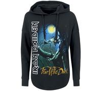 Iron Maiden Fear of The Dark Femme Sweat-Shirt à Capuche Noir S 100% Coton Regular/Coupe Standard