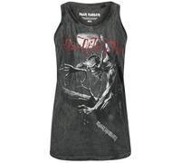 Iron Maiden Fear of The Dark Femme Top Anthracite 100% Coton Regular
