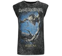 Iron Maiden Fear of The Dark Homme Débardeur Gris 4XL 100% Coton Regular/Coupe Standard