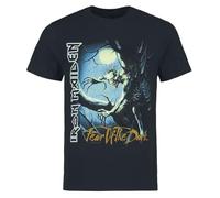 Iron Maiden Fear of The Dark Homme T-Shirt Manches Courtes Noir 5XL