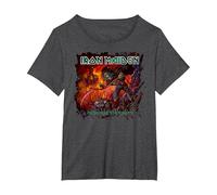 Iron Maiden Fear to Eternity T-Shirt, Femme Grandes Tailles, Chiné Foncé, 5X