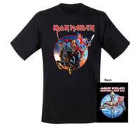 Iron Maiden - Global - T-Shirt Iron Maiden - Euro Tour 2013 (Blk; S)- Noir