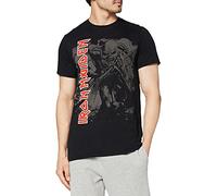 Iron Maiden Hi Contrast Trooper - T-Shirt - Manches Courtes - Homme - Noir - Medium (Taille Fabricant: Medium)
