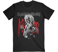 Iron Maiden - "Killers Eddie Large Graphic Distress" T-shirt homme/femme unie RO694 (M) (Noir)