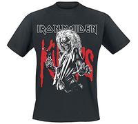Iron Maiden Killers Eddie Large Graphic Homme T-Shirt Manches Courtes Noir L