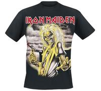 Iron Maiden Killers Homme T-Shirt Manches Courtes Noir 5XL 100% Coton Regular/Coupe Standard