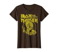 Iron Maiden Killers Yellow Circle T-Shirt, Femme, Marron, XS