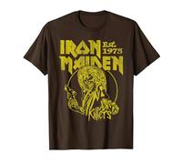 Iron Maiden Killers Yellow Circle T-Shirt, Homme, Marron, XL