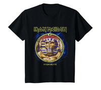 Iron Maiden Legacy Collection Powerslave Mummy Circle T-Shirt, Enfant, Noir, 2 Ans
