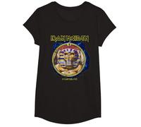 Iron Maiden Legacy Collection Powerslave Mummy Circle T-Shirt, Fille, Noir, L