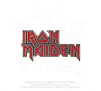 Iron Maiden - Logo - Insigne, émail RO134 (taille unique) (Rouge/gris foncé)