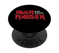 Iron Maiden Logos on Black PopSockets PopGrip Adhésif