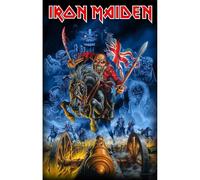 Iron Maiden Maiden England Drapeau Textile Noir