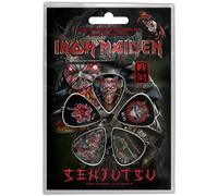 Iron Maiden - Médiator "Senjutsu" 5er-Pack RO4356 (Taille unique) (Noir/Rouge/Gris)