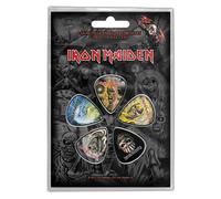Iron Maiden - Médiator "The Faces of Eddie" 5er-Pack RO2231 (Taille unique) (Coloré)