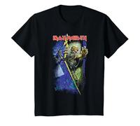 Iron Maiden No Prayer Blues T-Shirt, Enfant, Noir, 10 Ans