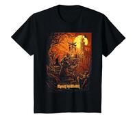 Iron Maiden Number of The Beast Hallowed Be Thy Name T-Shirt, Enfant, Noir, 4 Ans