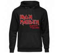 Iron Maiden | Official Band Unisex Pullover Hoodie | Number Of The Beast Vintage Logo Faded Edge Album (Back Print) - 24-Hour Fast Shipping! Celebrate one of the most iconic albums in metal history wi