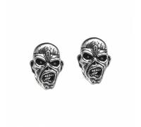 Iron Maiden Boucles d'oreilles Eddie Head Rocks Alchemy Gris G