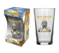 razamataz IRON MAIDEN Verre à bière en verre avec inscription « WORLD SLAVERY TOUR PINT » 570 ml