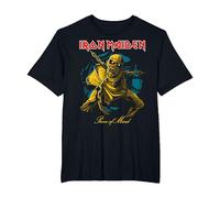 Iron Maiden Pom Gold Eddie T-Shirt, Homme Grandes Tailles, Noir, 4X Tall