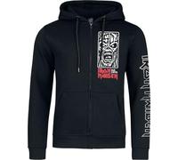 Iron Maiden Portrait Scream Homme Sweat-Shirt zippé à Capuche Noir M