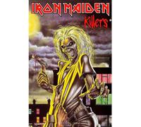 Iron Maiden - Poster "Killers", tissu RO2918 (taille unique) (Noir/Rouge/Jaune)