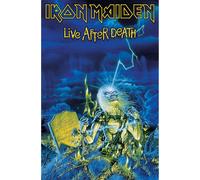 Iron Maiden - Poster "Live After Death", Stoff RO2588 (106 cm x 70 cm) (Blau)