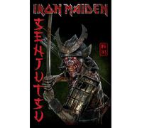 Iron Maiden - Poster "Senjutsu", Album, Tissu RO4202 (Taille unique) (Noir/Rouge/Brun)