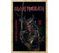Iron Maiden - Poster - Senjutsu + cadre interchangeable, Shinsuke® Maxi MDF hêtre, vitre acrylique