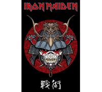 Iron Maiden - Poster "Senjutsu Samurai", tissu RO4184 (taille unique) (Noir/Gris/Rouge)