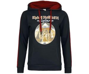 Iron Maiden Powerslave Femme Sweat-Shirt à Capuche Noir/Rouge M