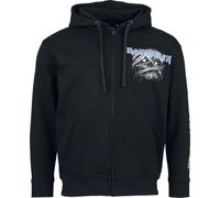 Iron Maiden Powerslave Homme Sweat-Shirt zippé à Capuche Noir L