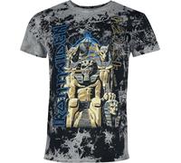 Iron Maiden Powerslave Homme T-Shirt Manches Courtes Anthracite 4XL