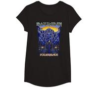 Iron Maiden Powerslave Rework Dark Ink T-Shirt, Fille, Noir, S