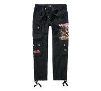 Iron Maiden Pure Slim Trousers Homme Pantalon Cargo Noir 100% Coton Cargo