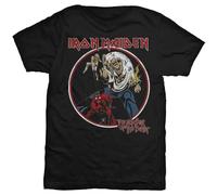 Iron Maiden - Rock Off Iron Maiden T Shirt Number of The Beast Band Logo Nouveau Officiel Noir Size L